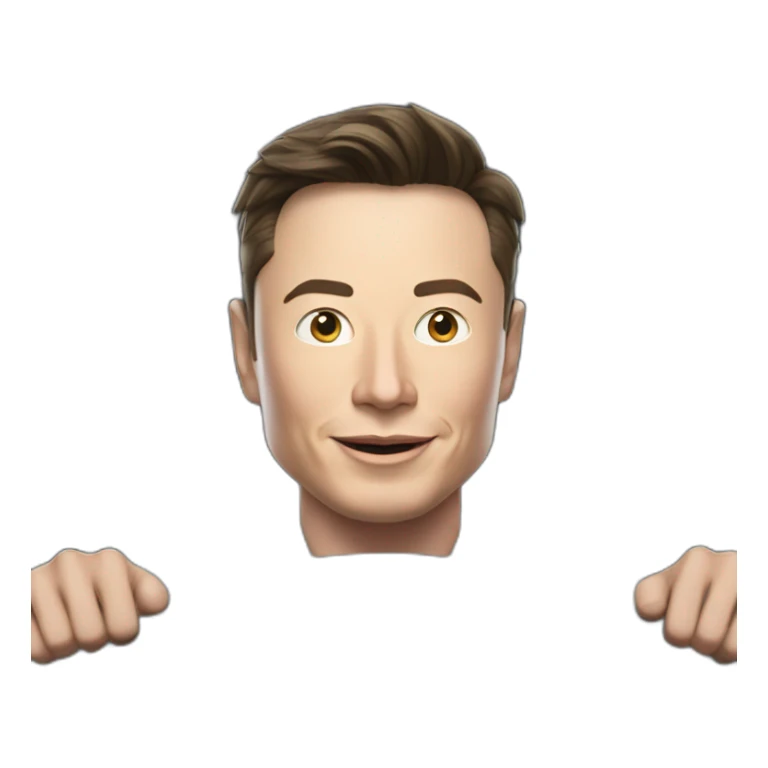 Elon musk riding in a Tesla cyber truck  sticker