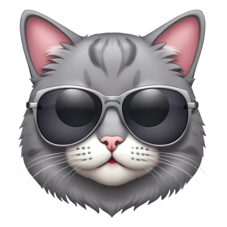 Cat with sunglasses sticker