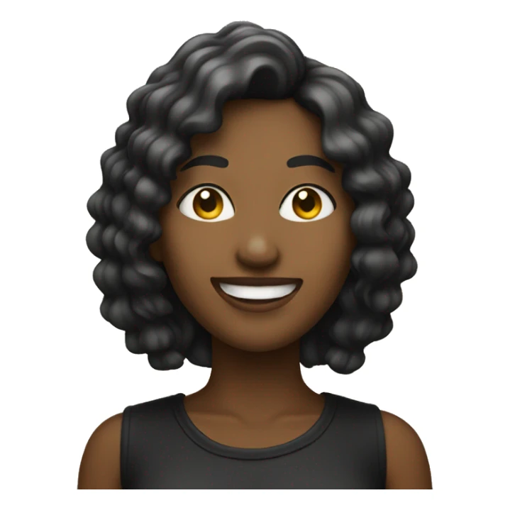 Female Musician smiling sticker