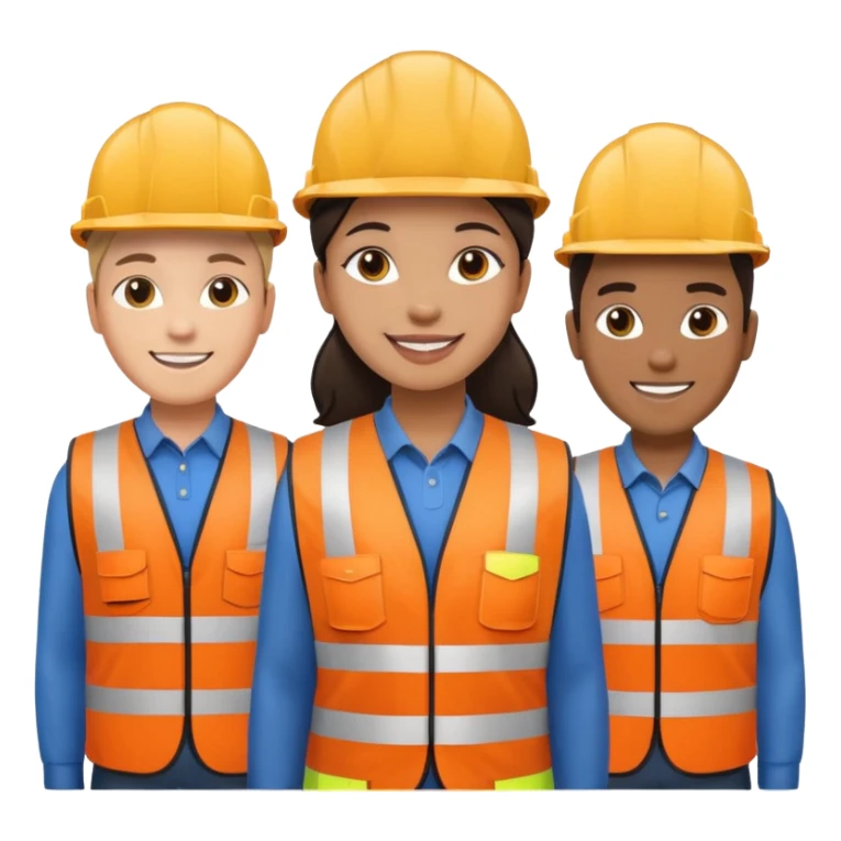 group of multiracial railway engineers sticker