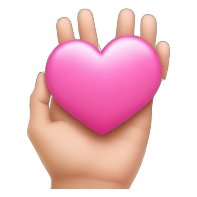 pink heart icon in the palm trees sticker