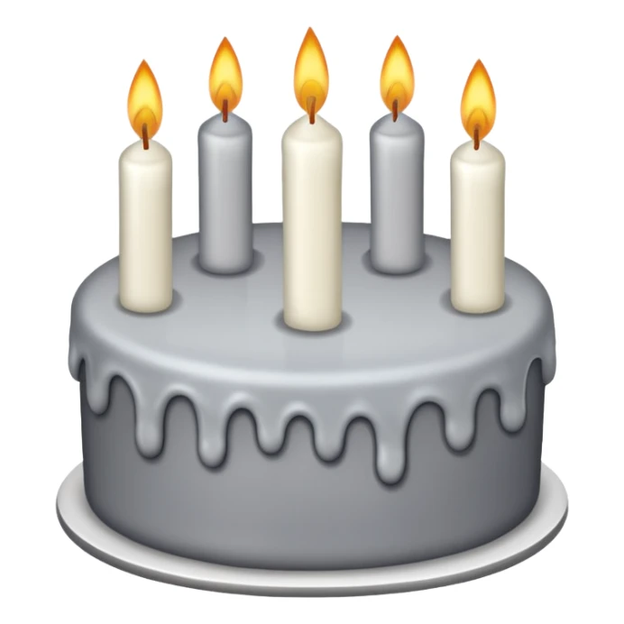 Happy birthday color gray sticker