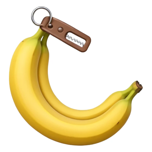 A banana clip is a curved, banana-shaped hair accessory with teeth on both sides that hinge together, designed to secure hair in a vertical ponytail or "banana curl" style sticker