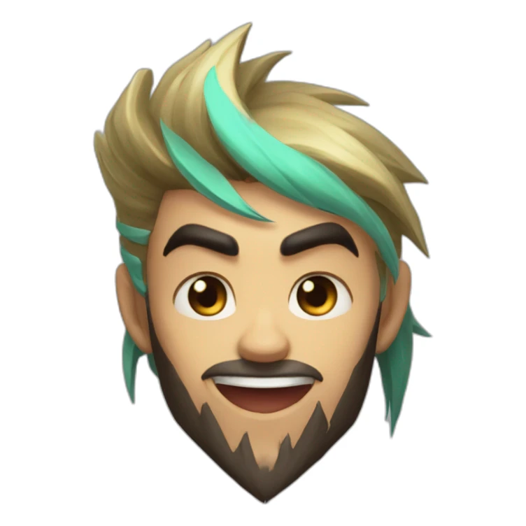 Draven league of legends happy sticker