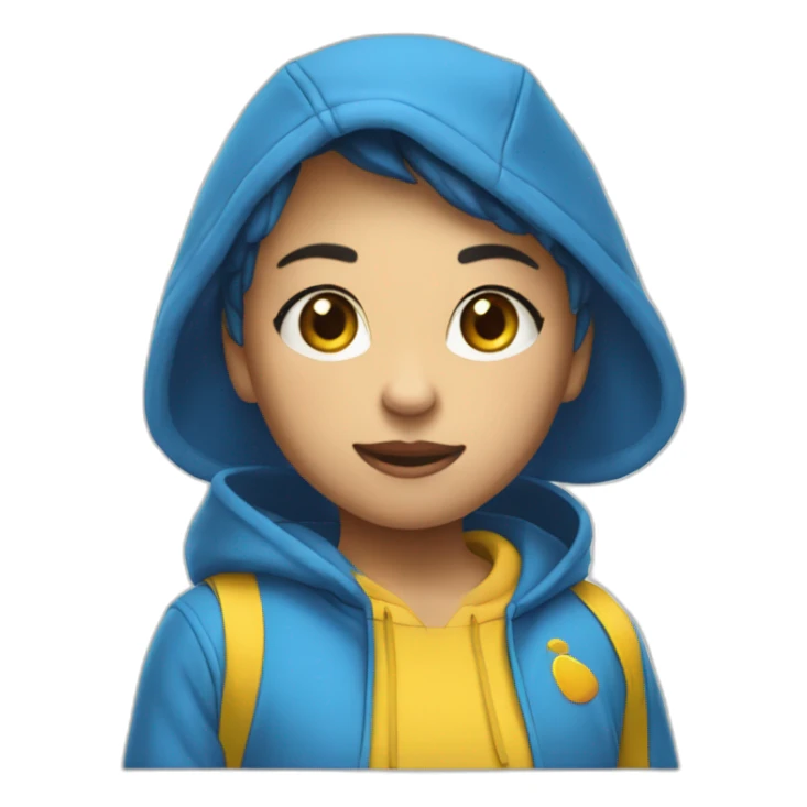 Winnie poh con tenis y sudadera azul sticker