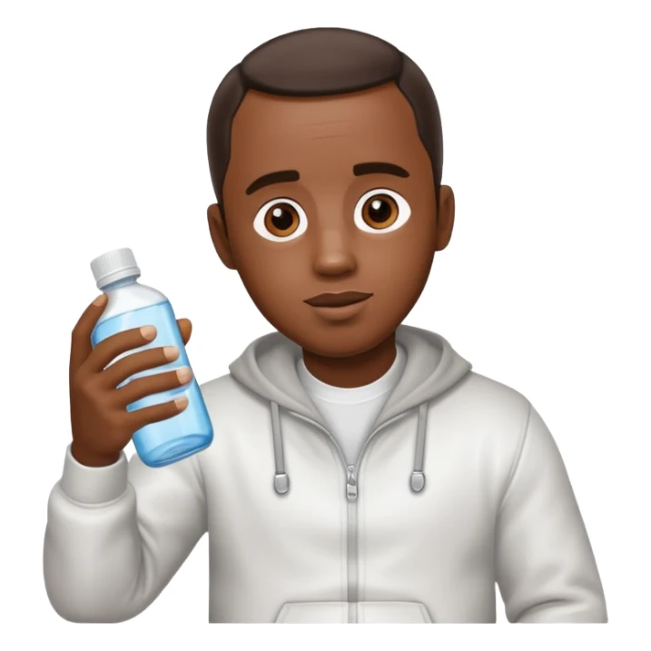 Diddy holding baby oil sticker