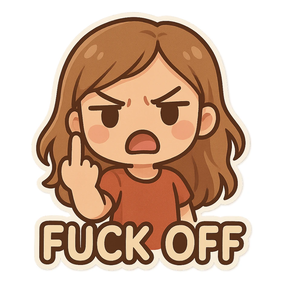Fuck off sticker sticker