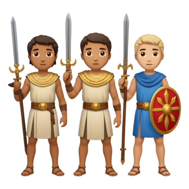  cartagines grupo de 4 cuerpo completo sticker