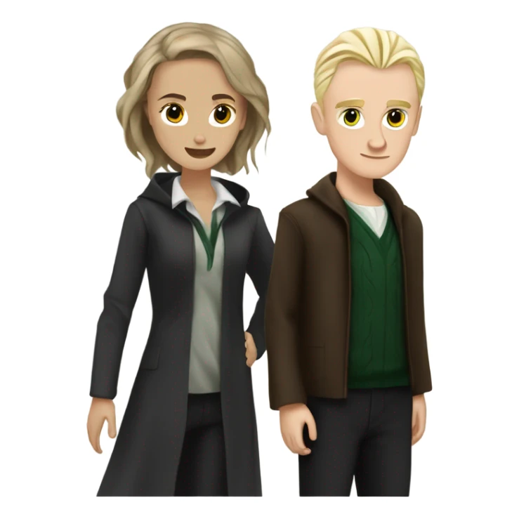 Hermione granger and Draco Malfoy sticker