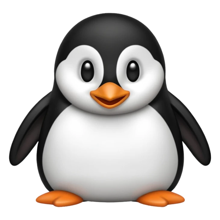 Hazme un emoji de un pingüino sonriendo sticker