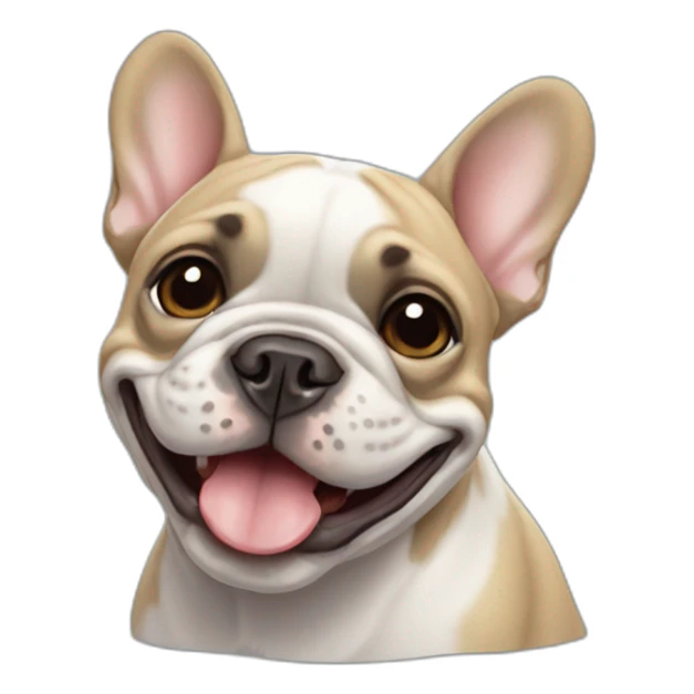 little-happy-French-bulldog sticker