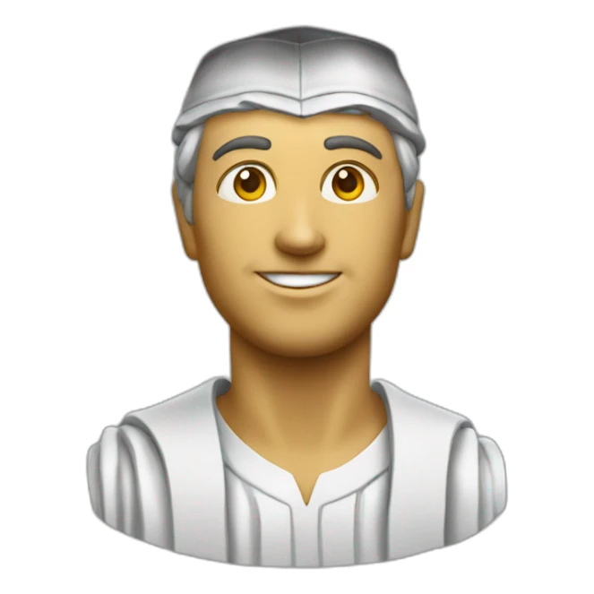 Italian statue graduating sticker