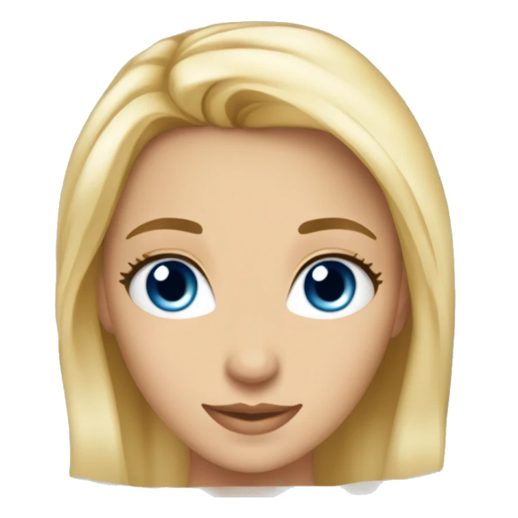  belle fille blonde yeux bleus avec 3 hommey sticker