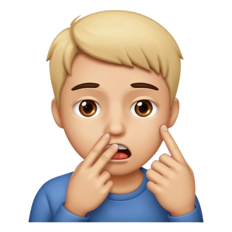emoji mordiendo su dedo  sticker