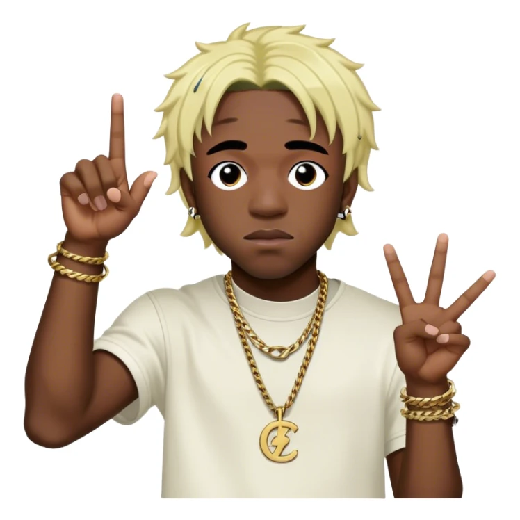 Lil Uzi Vert throwing gang signs  sticker