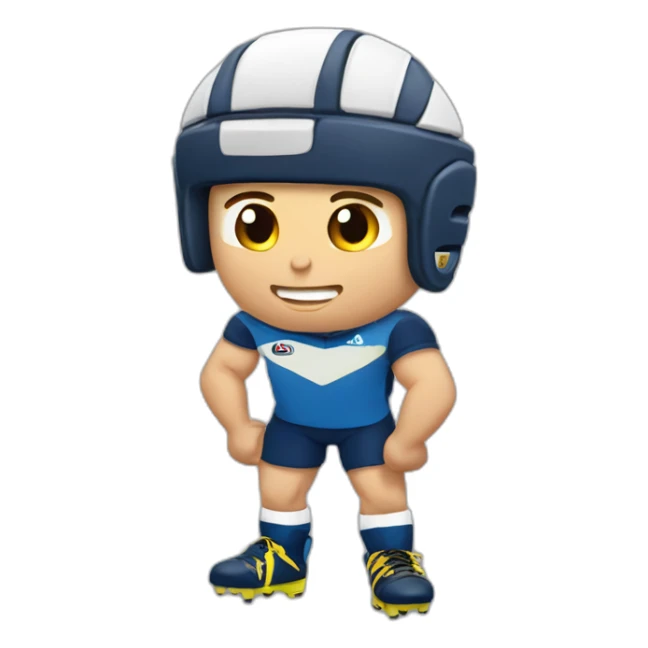 Joueur de rugby bête sticker