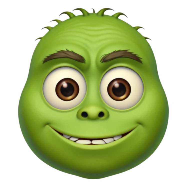 Mike Wazowski (one eye) from the Monsters Inc. Pixar movie sticker