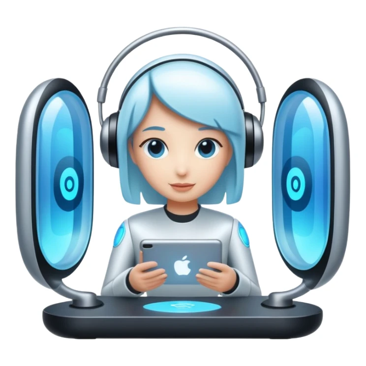 Personalized AI assistants manage daily urban life.  sticker