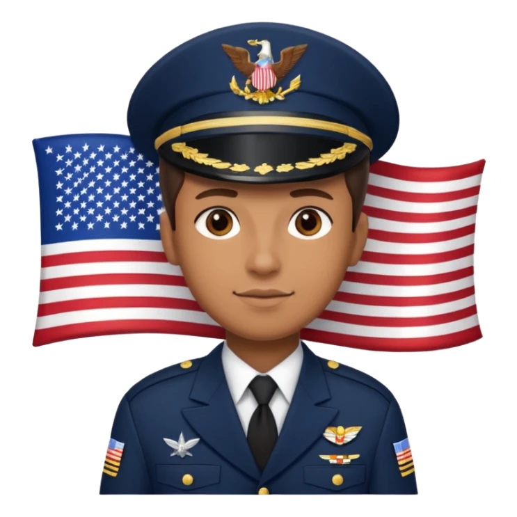 generate a very realistic American navy with flag sticker