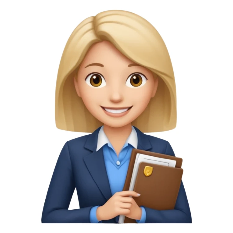 woman Financial Services & Insurance with some documents sticker