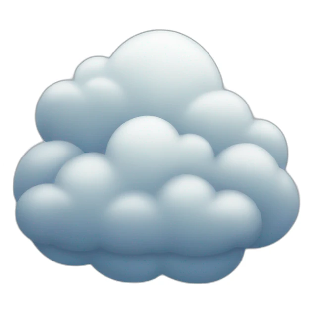 Cloudy sticker