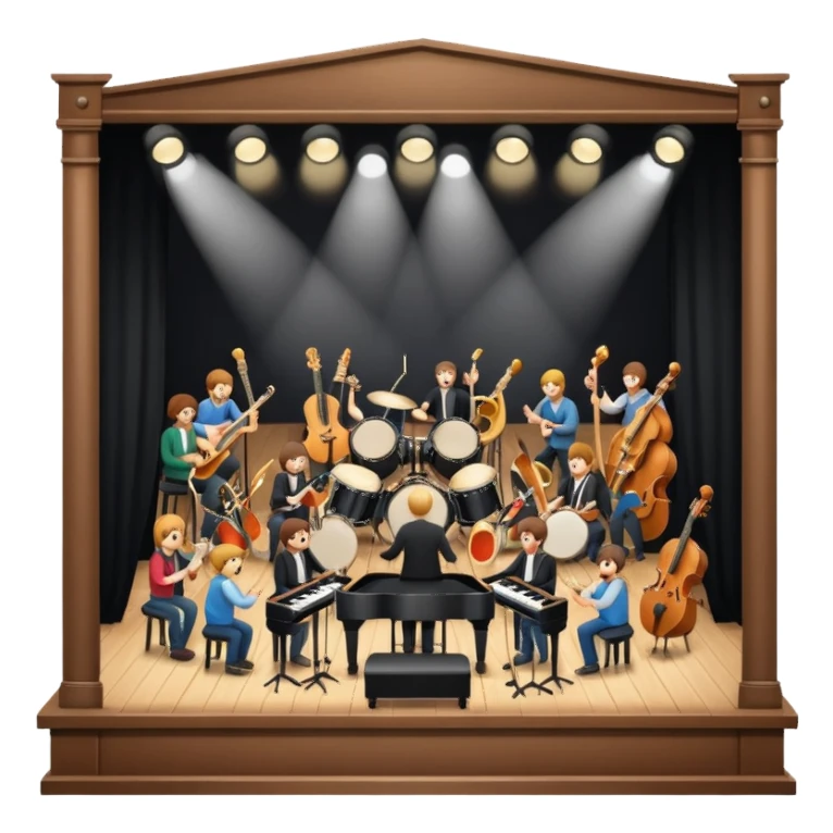 stage at the music festival primavera sticker