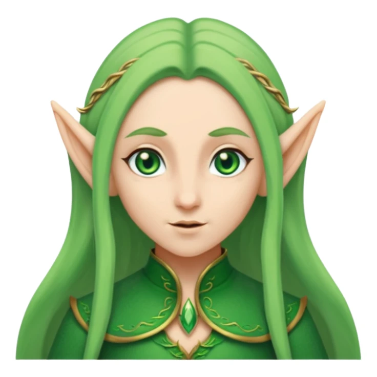 crea un avatar come personaggio elfo sticker