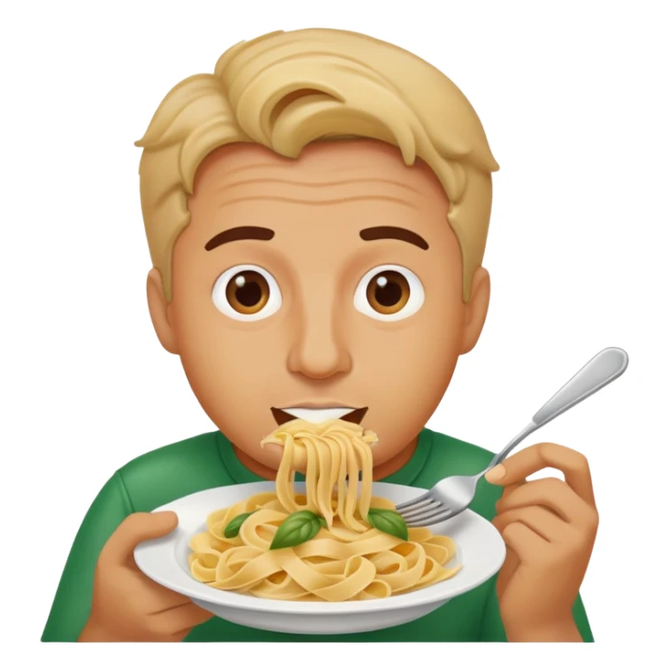 italian man with pasta  sticker