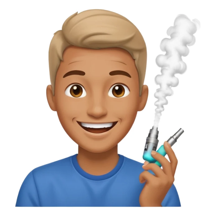 Vape dancing like a kid and happy sticker