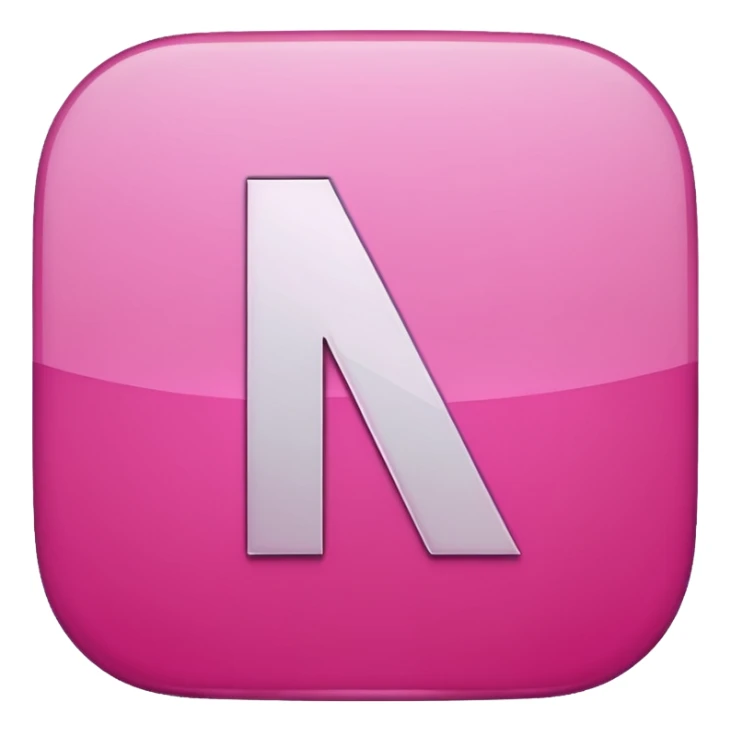Netflix aesthetic "N" logo in pink sticker
