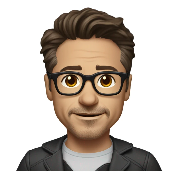 create an emoji of robert downey jr sticker