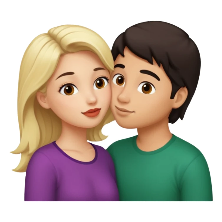 Cute Mexican kissing blonde girl sticker