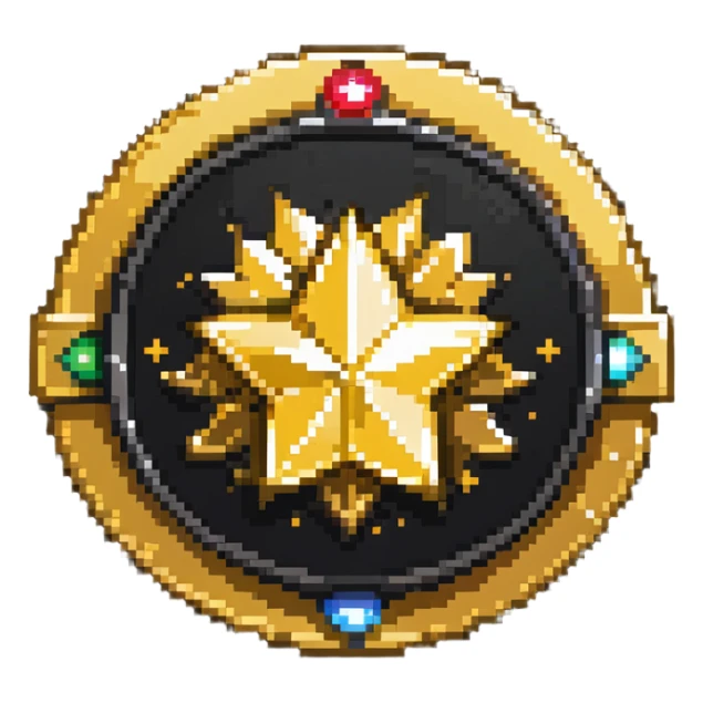 A shiny gold badge with a star and 'SPONSOR' text sticker