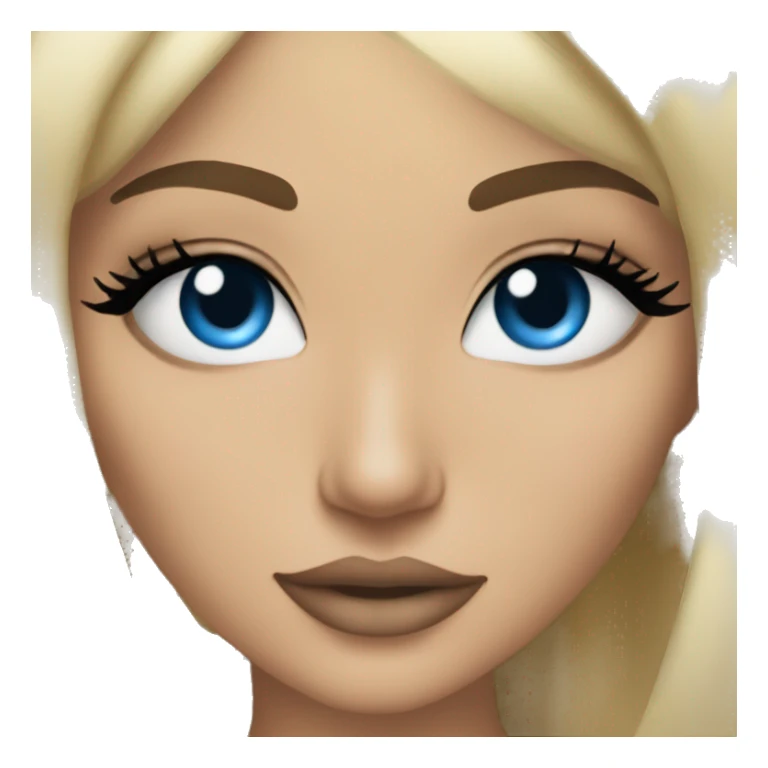 blonde kylie jenner with blue eyes sticker
