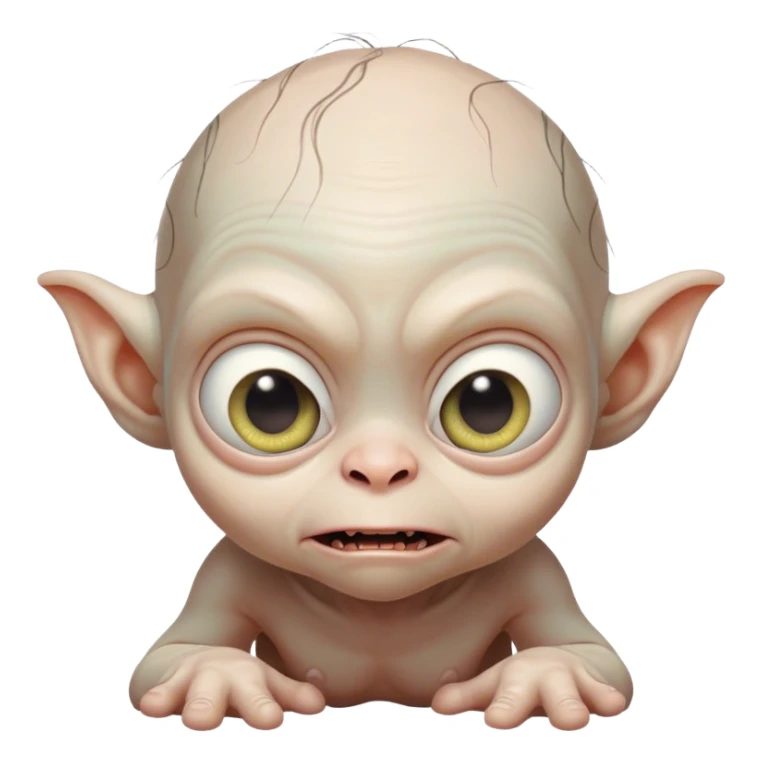 Baby gollum from lord of the rings sticker