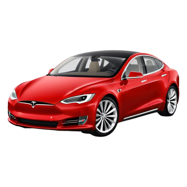 Tesla Model S - Tesla (Model Year: 2022) (Iconic colour: Red) sticker