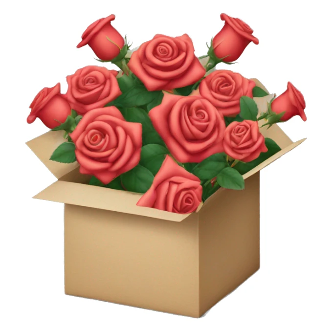 latona roses in a hat  paper  box  sticker
