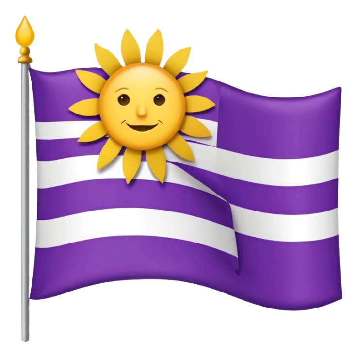 FLAG OF HISPANIC PEOPLE 🏳️💜☀️💜🏳️ sticker