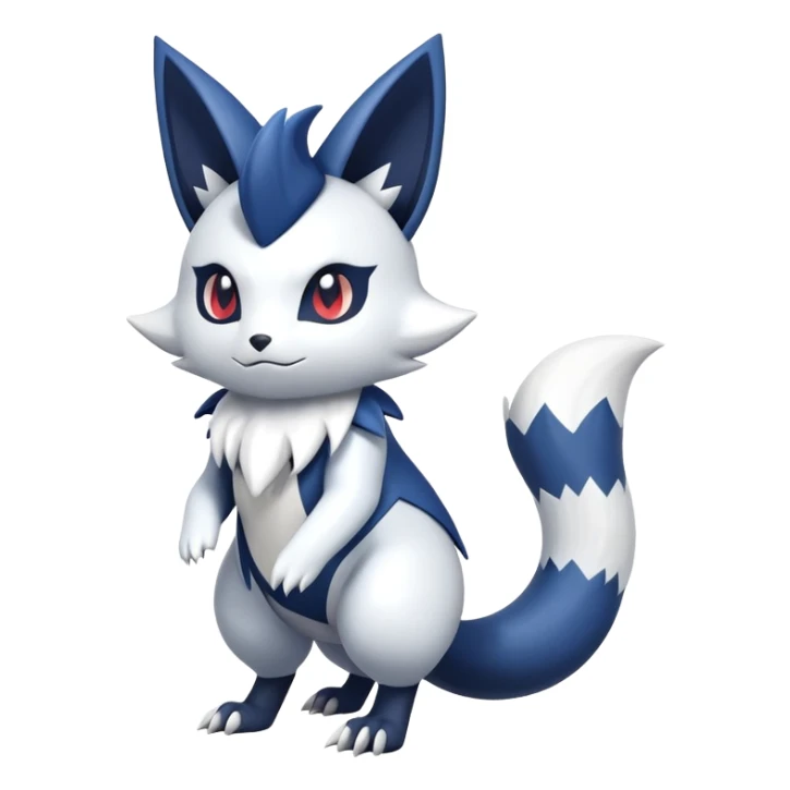 Zangoose-Meowstic-Fakémon-hybrid-creature (full body)  sticker