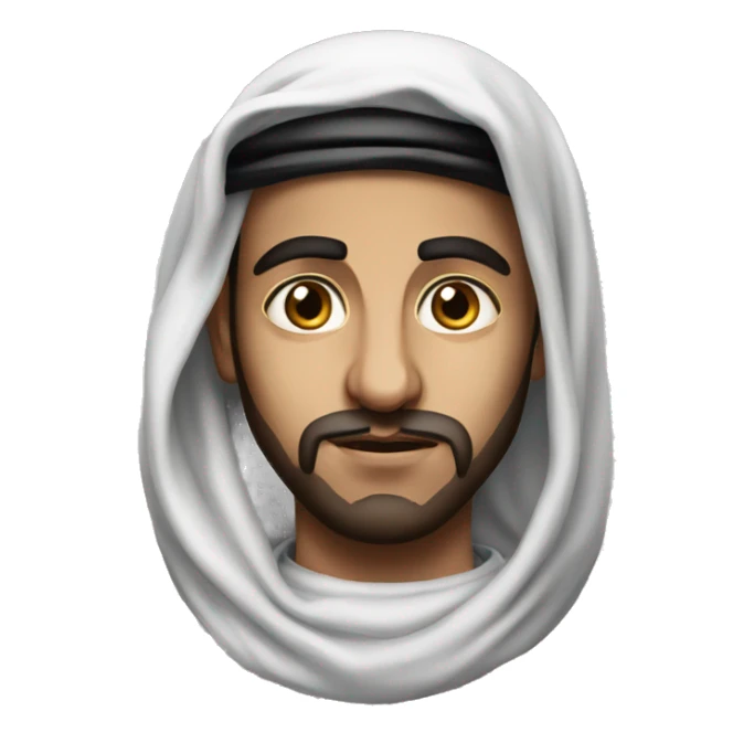 Arab from Palestine photorealistic serious
 sticker