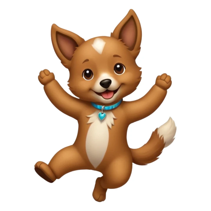 ik wil een hond die danst sticker