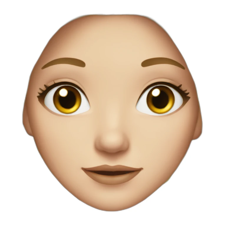 beautiful white girl with long hair and earrings sticker