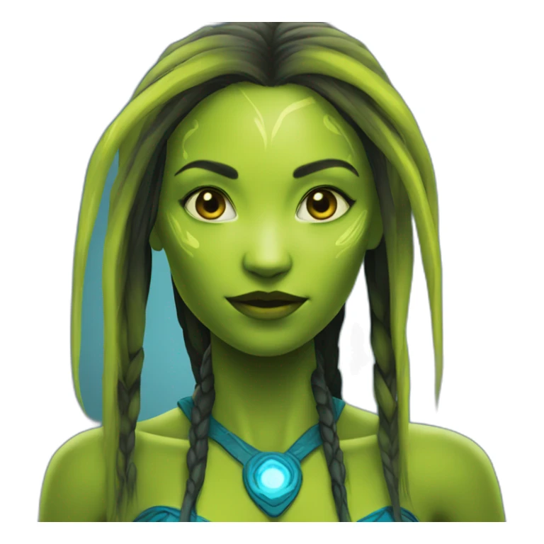 An Avatar Na'vi girl sticker