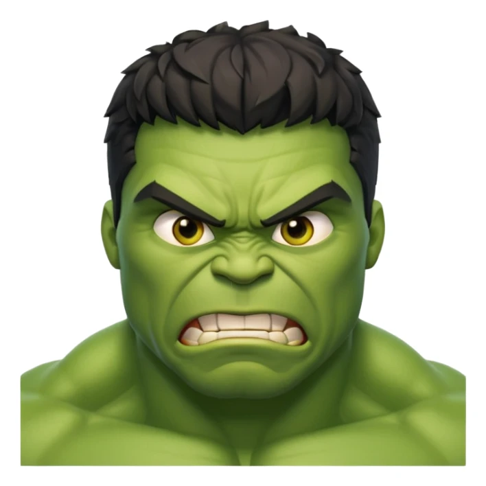 Hulk with full body empji style sticker