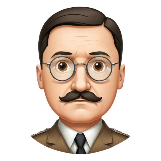 Adolf hitler  add glasses and more Hitler mustach sticker