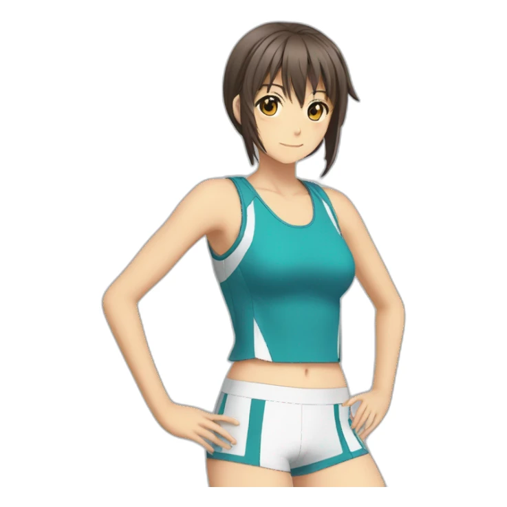 Haruhi Suzumiya In sportswear sticker