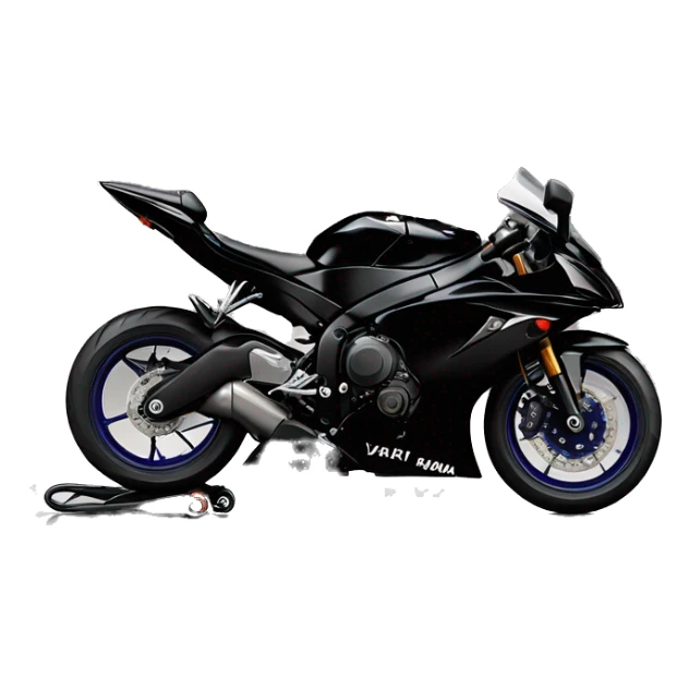 All Black 2024 Yamaha YZF R7 motorcycle  sticker