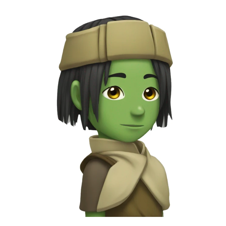 hmm emoji with a toph sticker