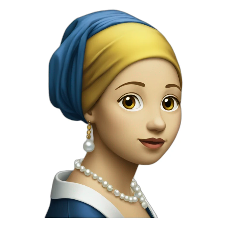 Johannes Vermeer Girl with a Pearl Earring sticker
