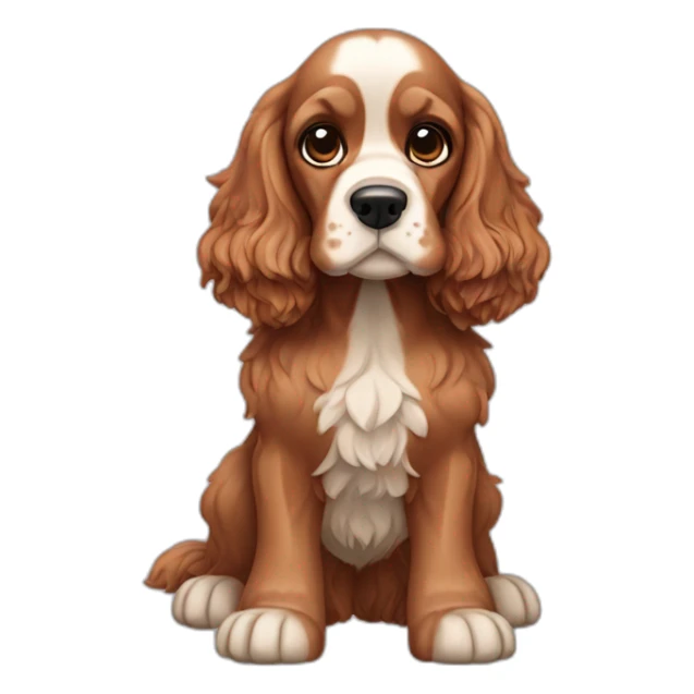 Dog-english-cocker-spaniel-full-body sticker